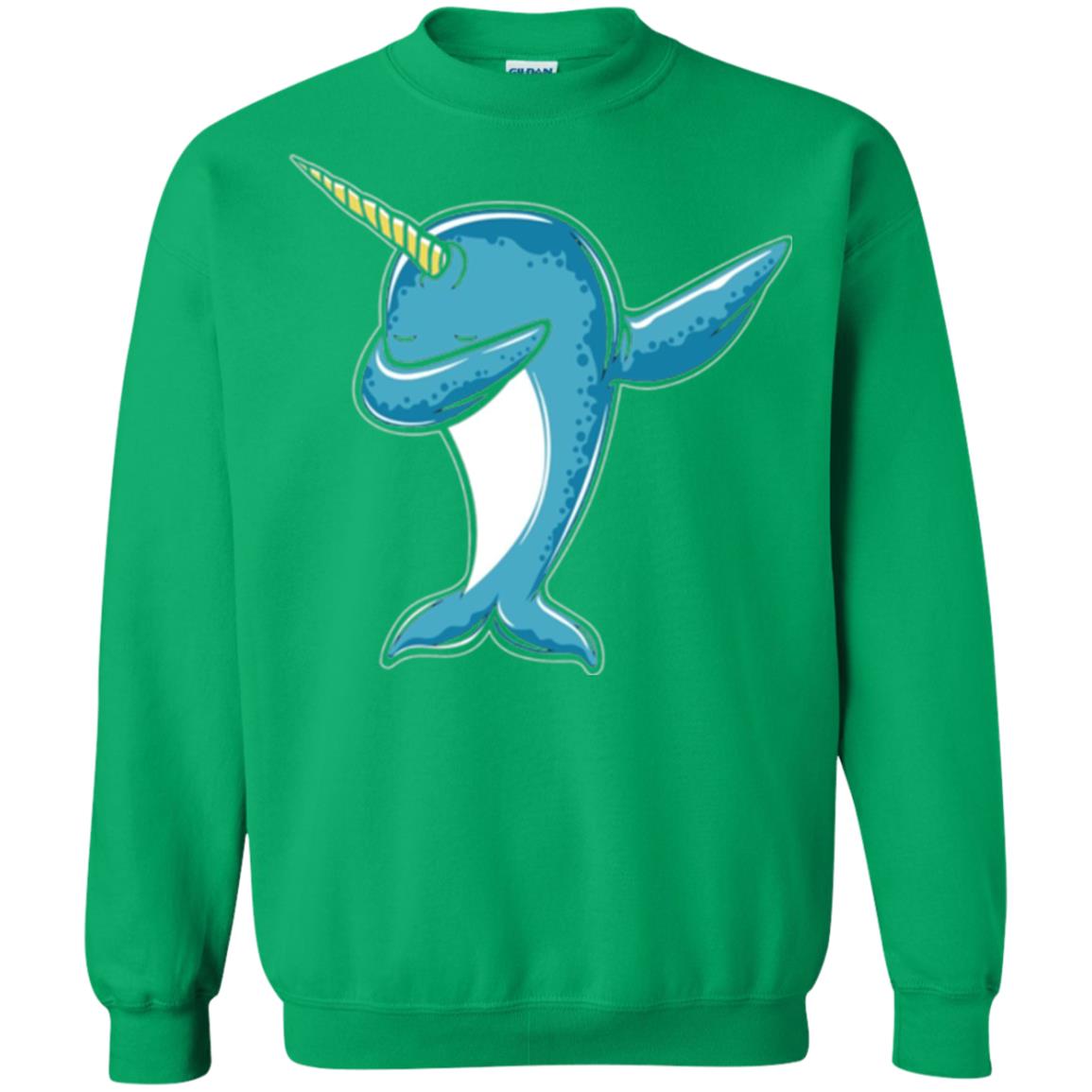 Dabbing Narwhal T-shirt Irish Green