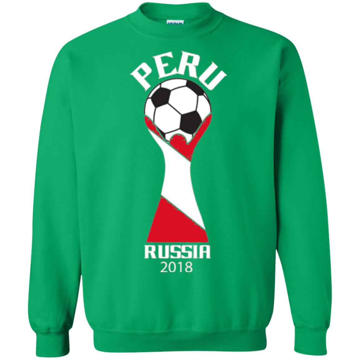 Football Lovers T-shirt Peru Russia 2108 Irish Green