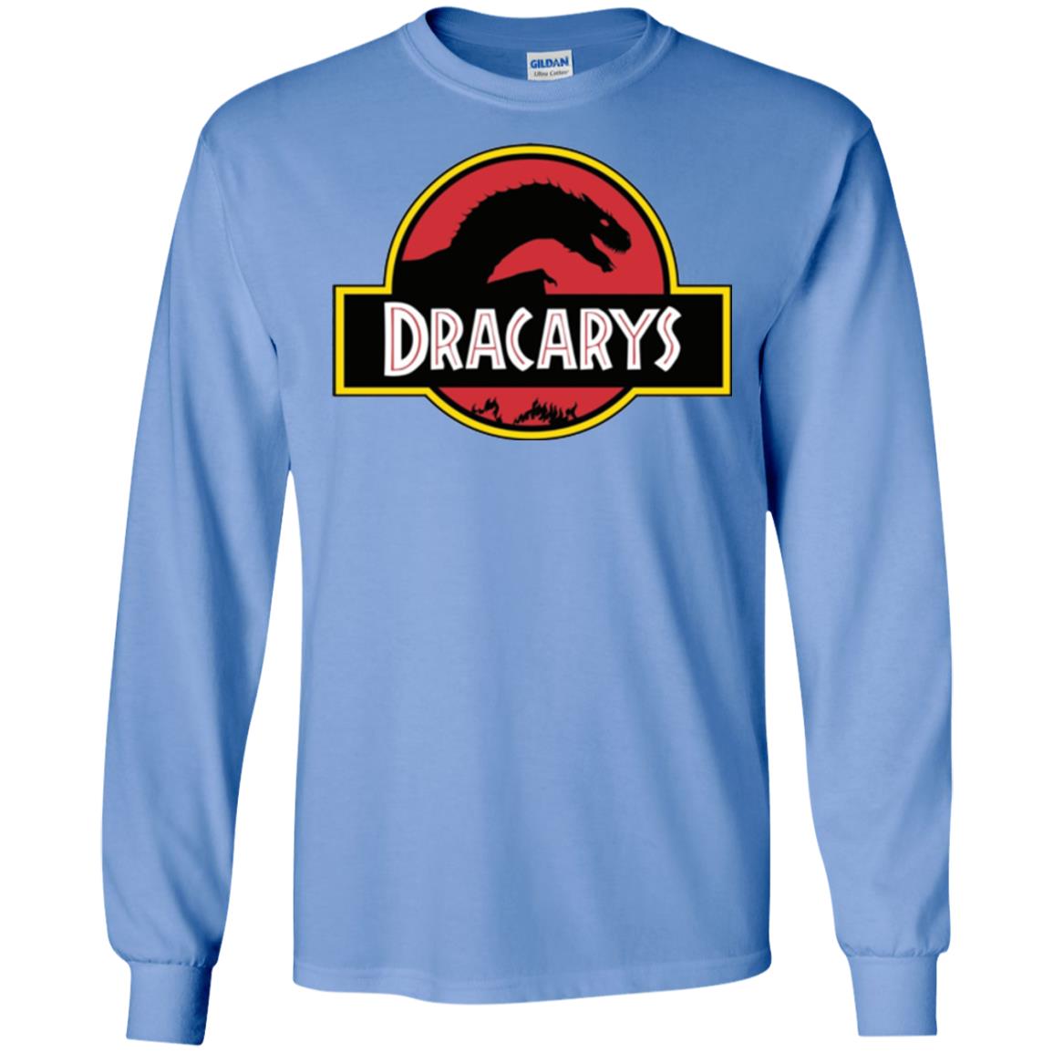 Dracarys Dragon Dinosaur T-shirt Carolina Blue