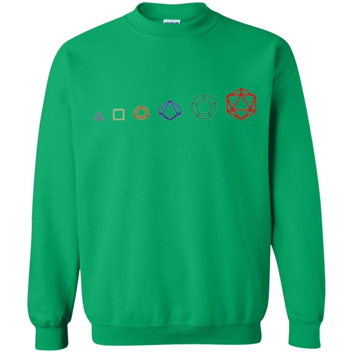 Gamer T-shirt D20 Dice Evolution Role T-shirt Irish Green
