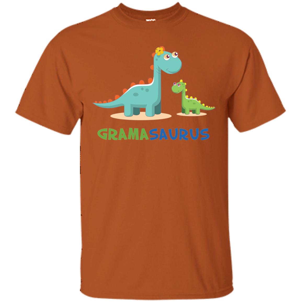 Gramasaurus Grandmom Grandma Shirt Texas Orange