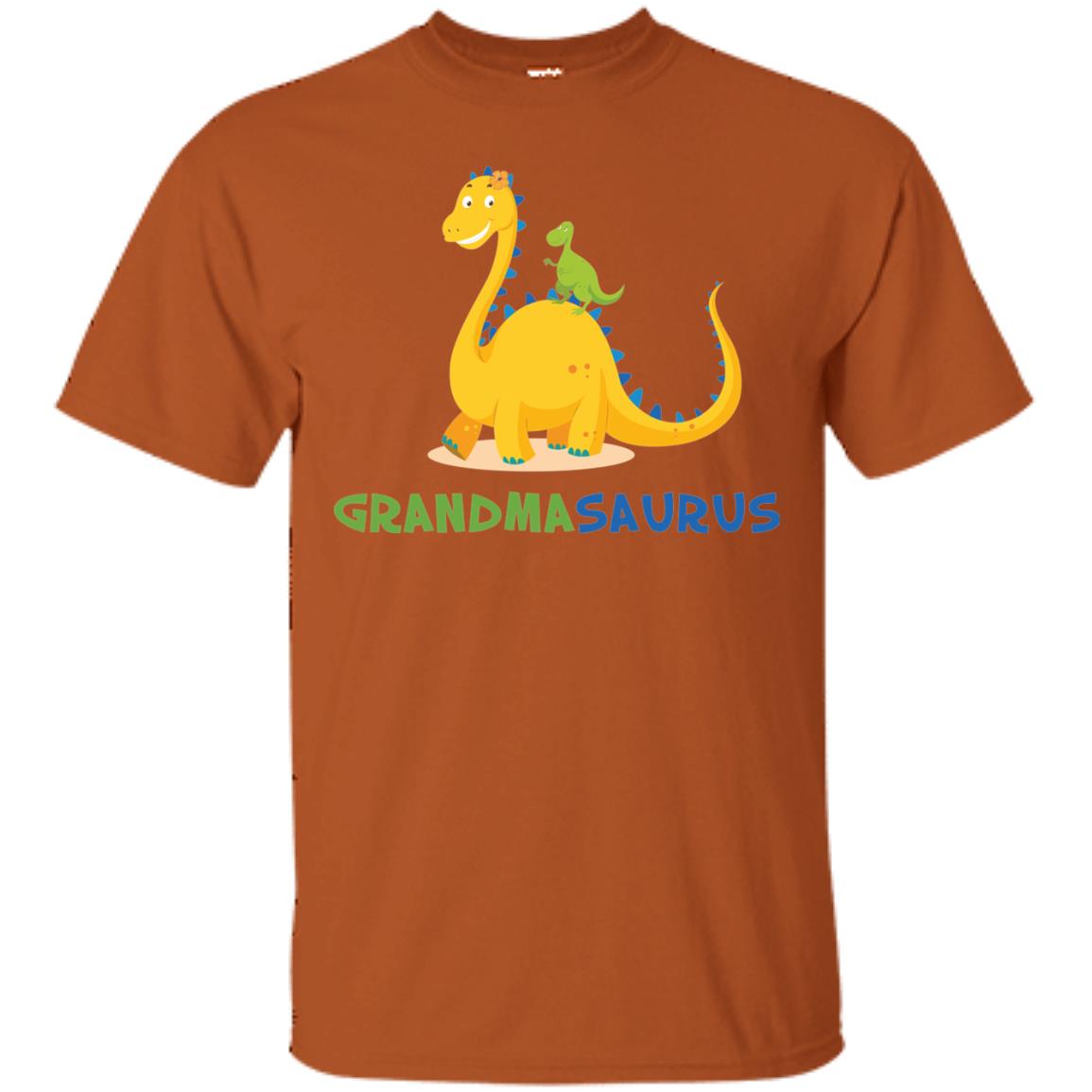 Grandmasaurus Grandmom Grandma Shirt Texas Orange