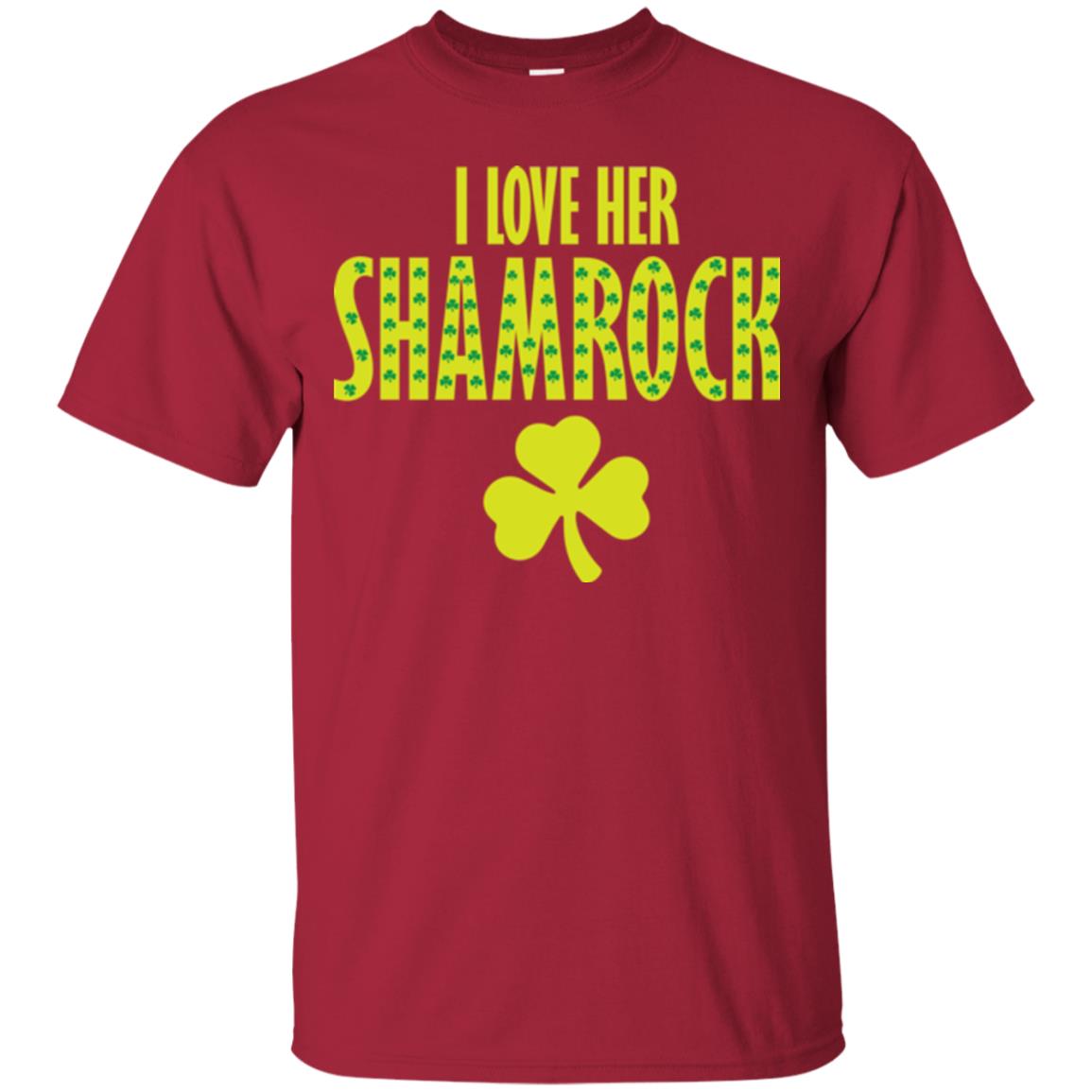 St. Patrick's Day T-shirt I Love Her Shamrock Cardinal