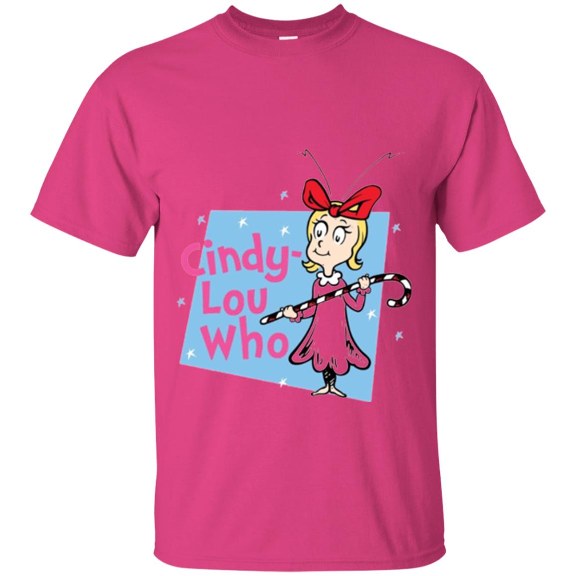 Dr. Seuss Cindy-lou Who Book Lover T-shirt Heliconia