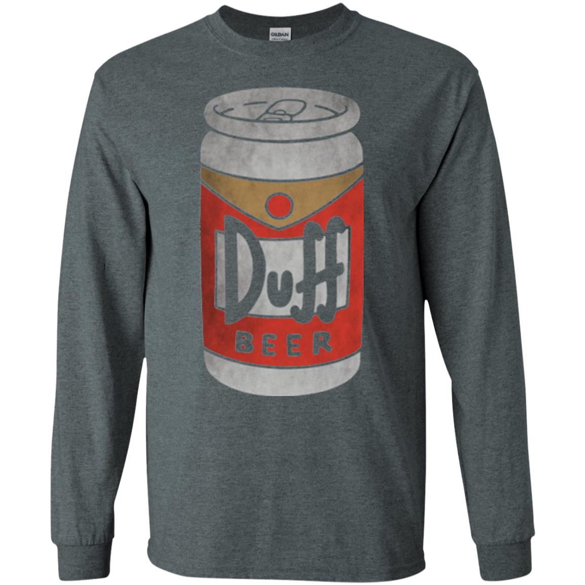 Beer Lovers T-shirt Duff Beer Dark Heather