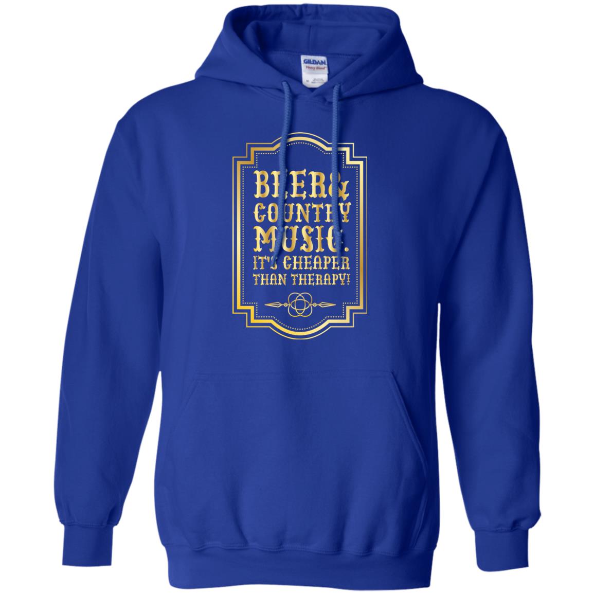 Beer Country Music Its Cheaper Than Therapy Beer Lover Shirt Royal