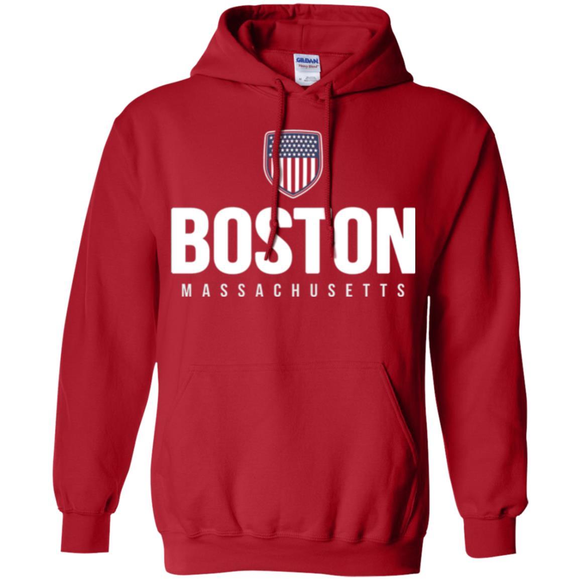 Boston Massachusetts T-shirt Red