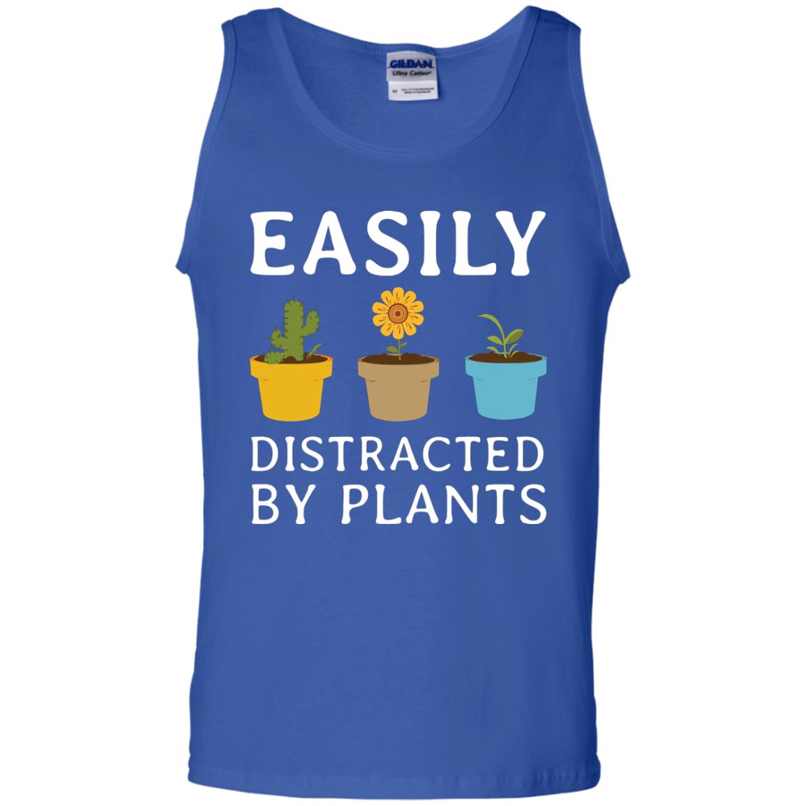Easily Distracted By Plants Gardener Shirt Royal