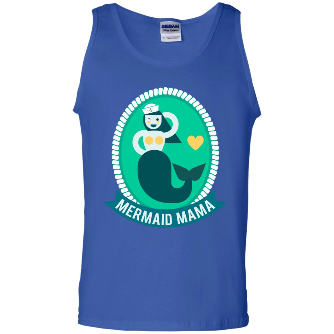 Mermaid Mama Cool Shirt For Grandma Love Mermaid Royal