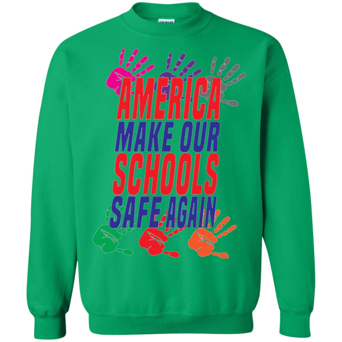 America Make Our Schools Safe Again Gu Control T-shirt Irish Green