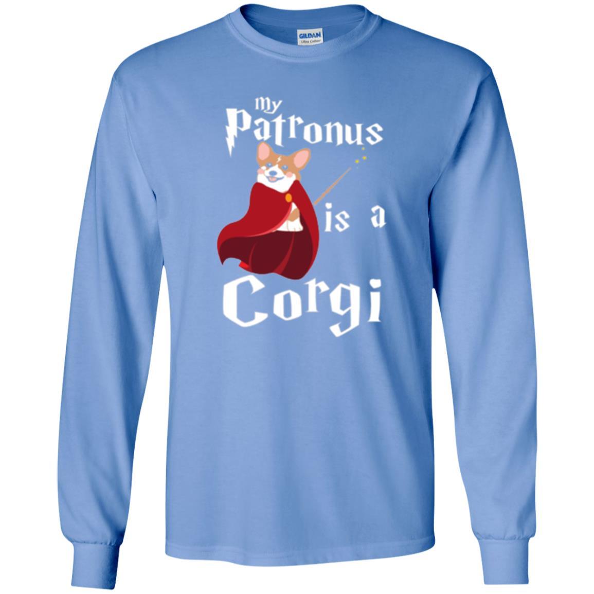 Dog Lover T-shirt My Patronus Is A Corgi T-shirt Carolina Blue