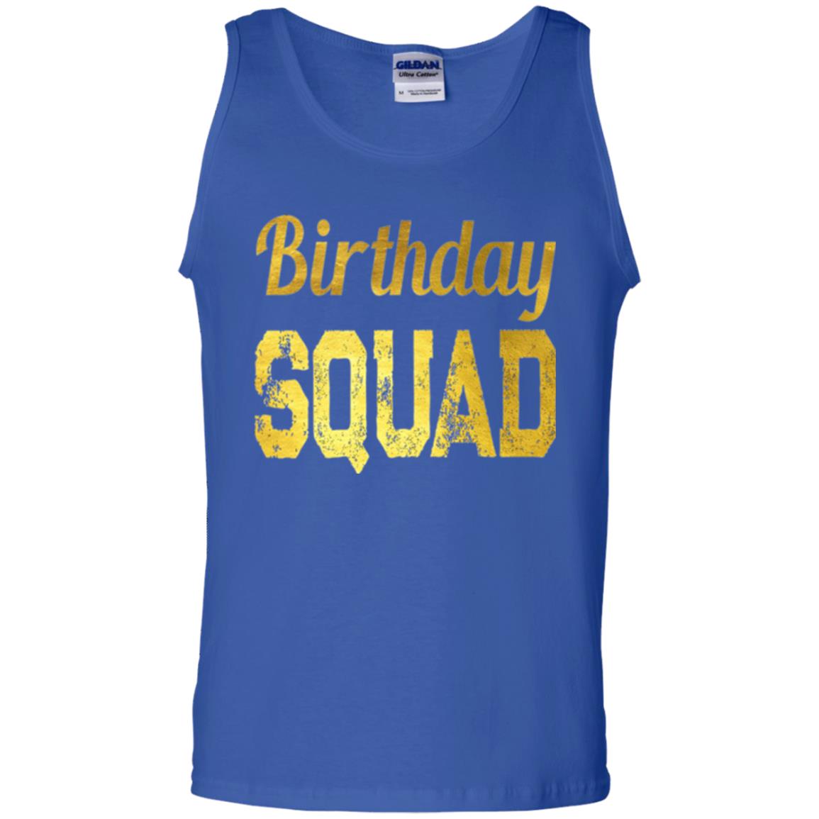 Birthday Squad Gold T-shirt Royal