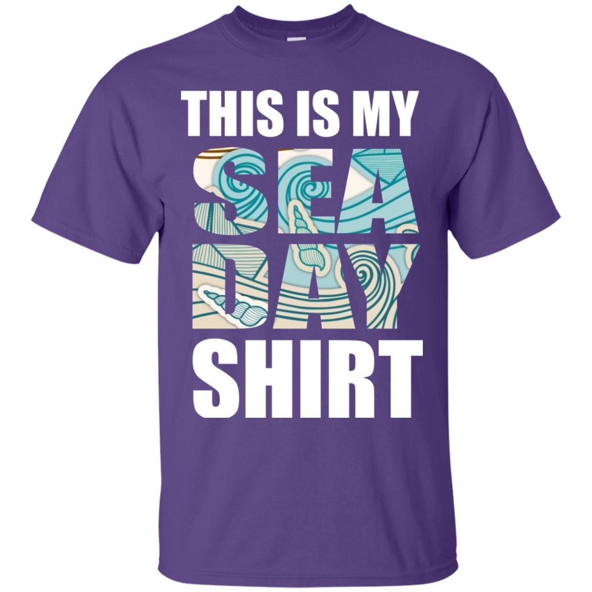 Summer Vacation T-shirt This Is My Sea Day Purple