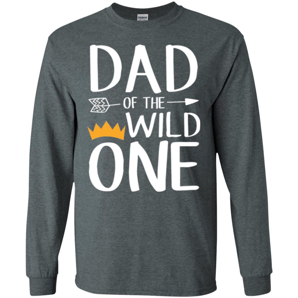 Dad Of The Wild One Daddy T-shirt Dark Heather