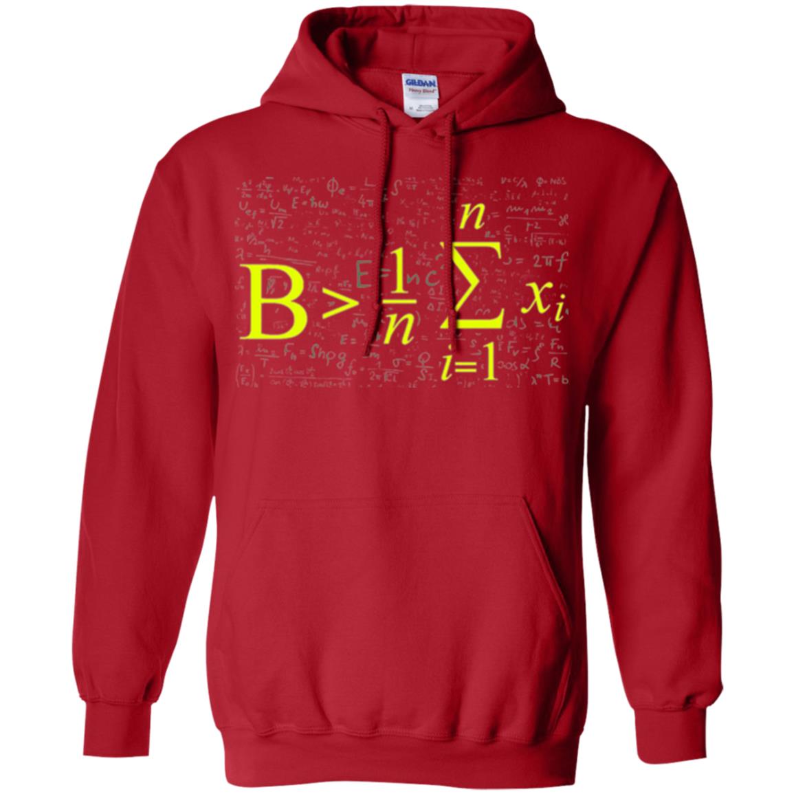 Be Greater Than Average Funny Math Lovers T-shirt Red