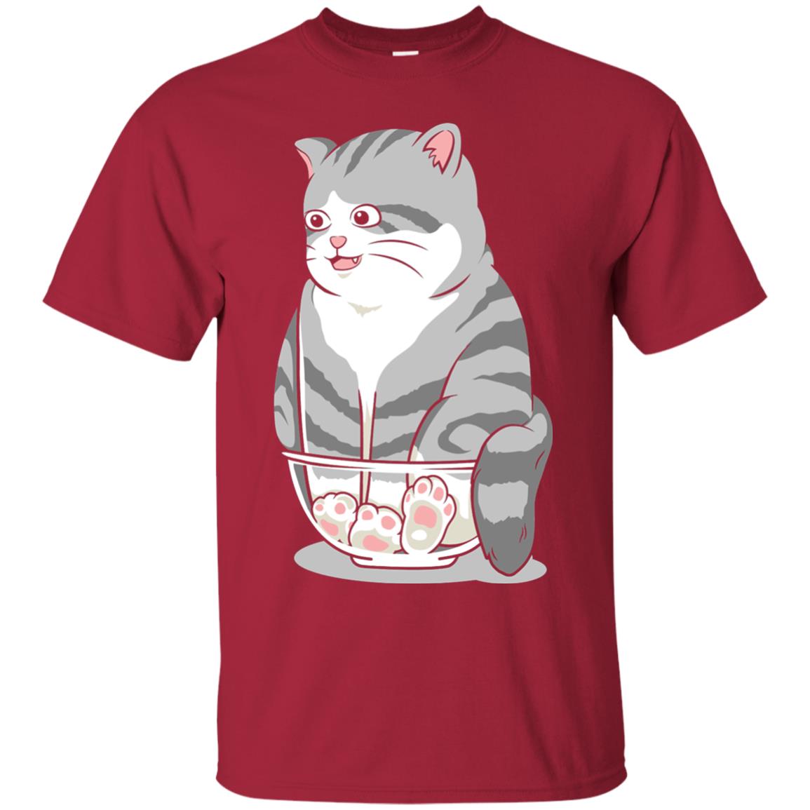 Cat Smile Cat Lover T-shirt Cardinal