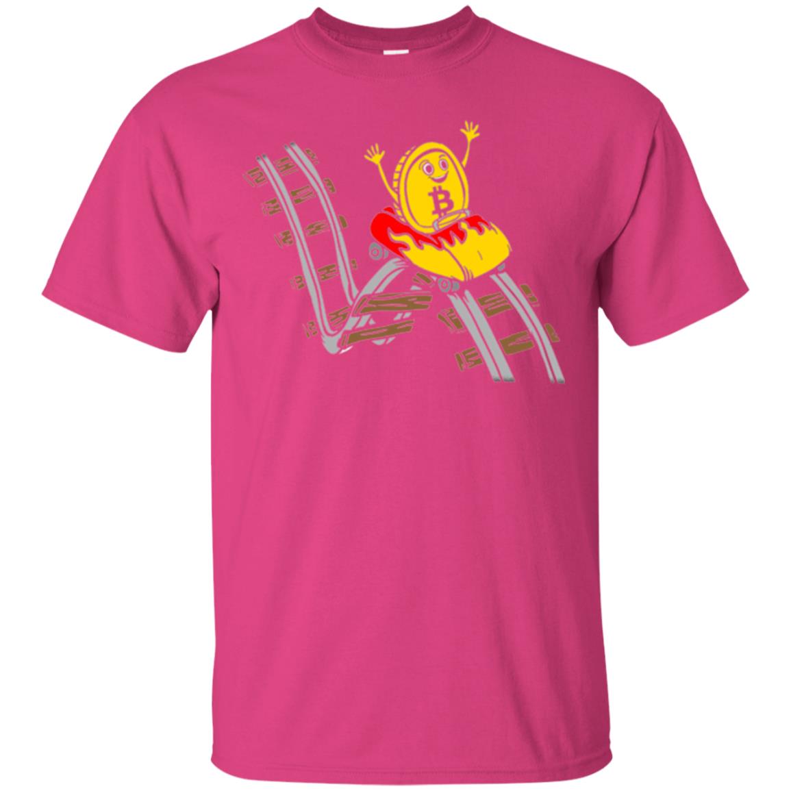 Bitcoin Rollercoaster T-shirt Heliconia