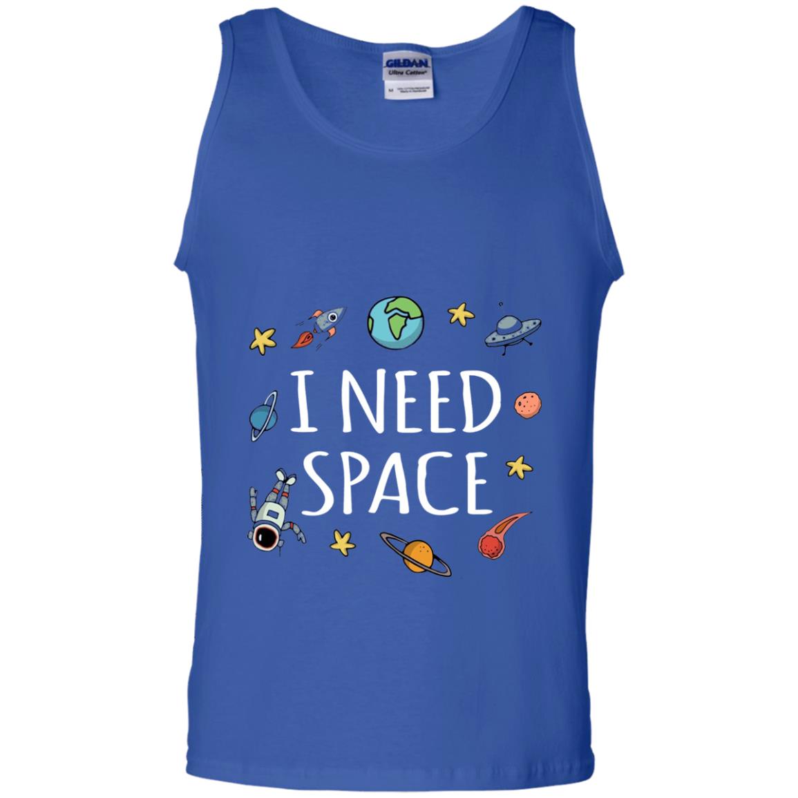 Funny I Need Space T-shirt Royal