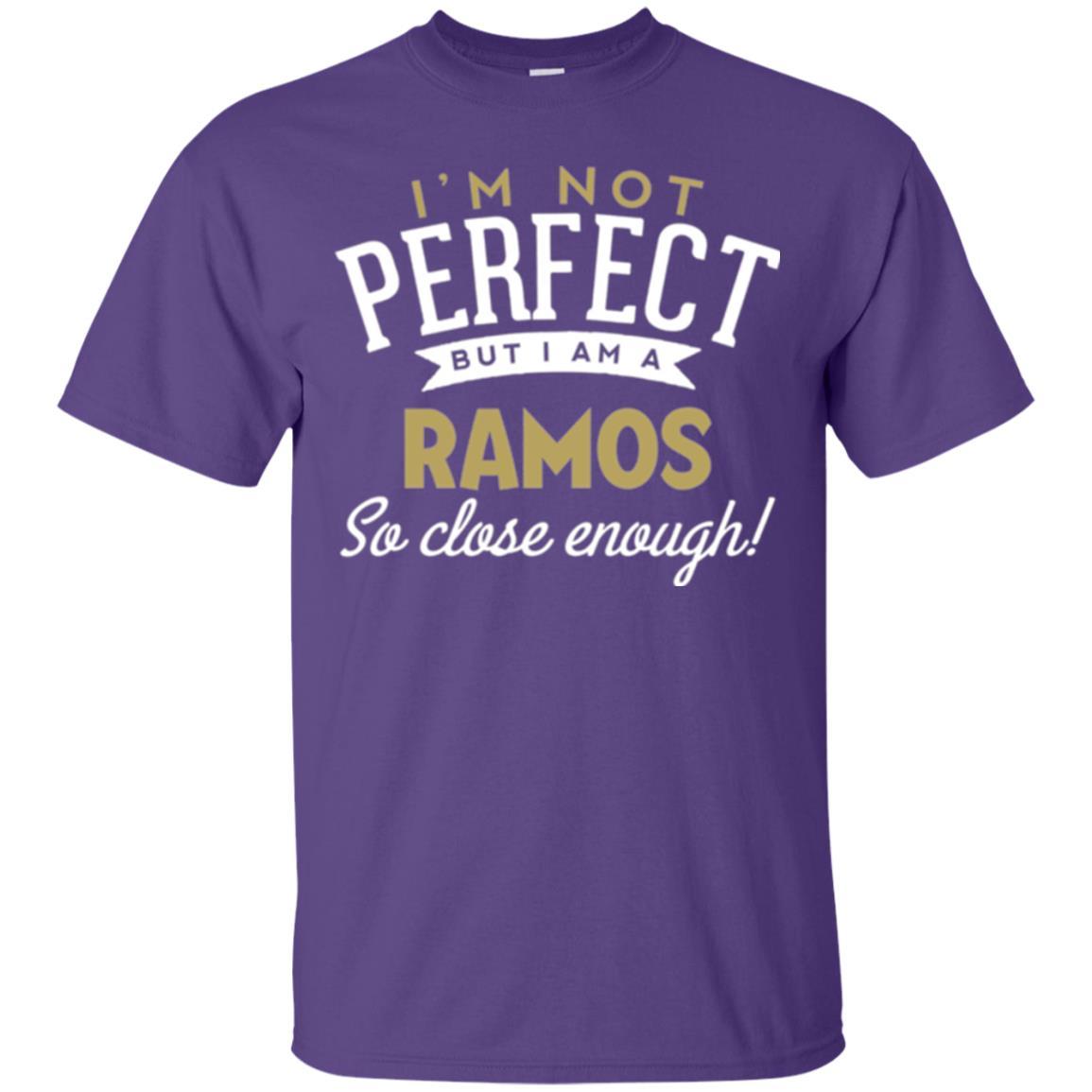 Soccer T-shirt I'm Not Perfect But I Am A Ramos Purple