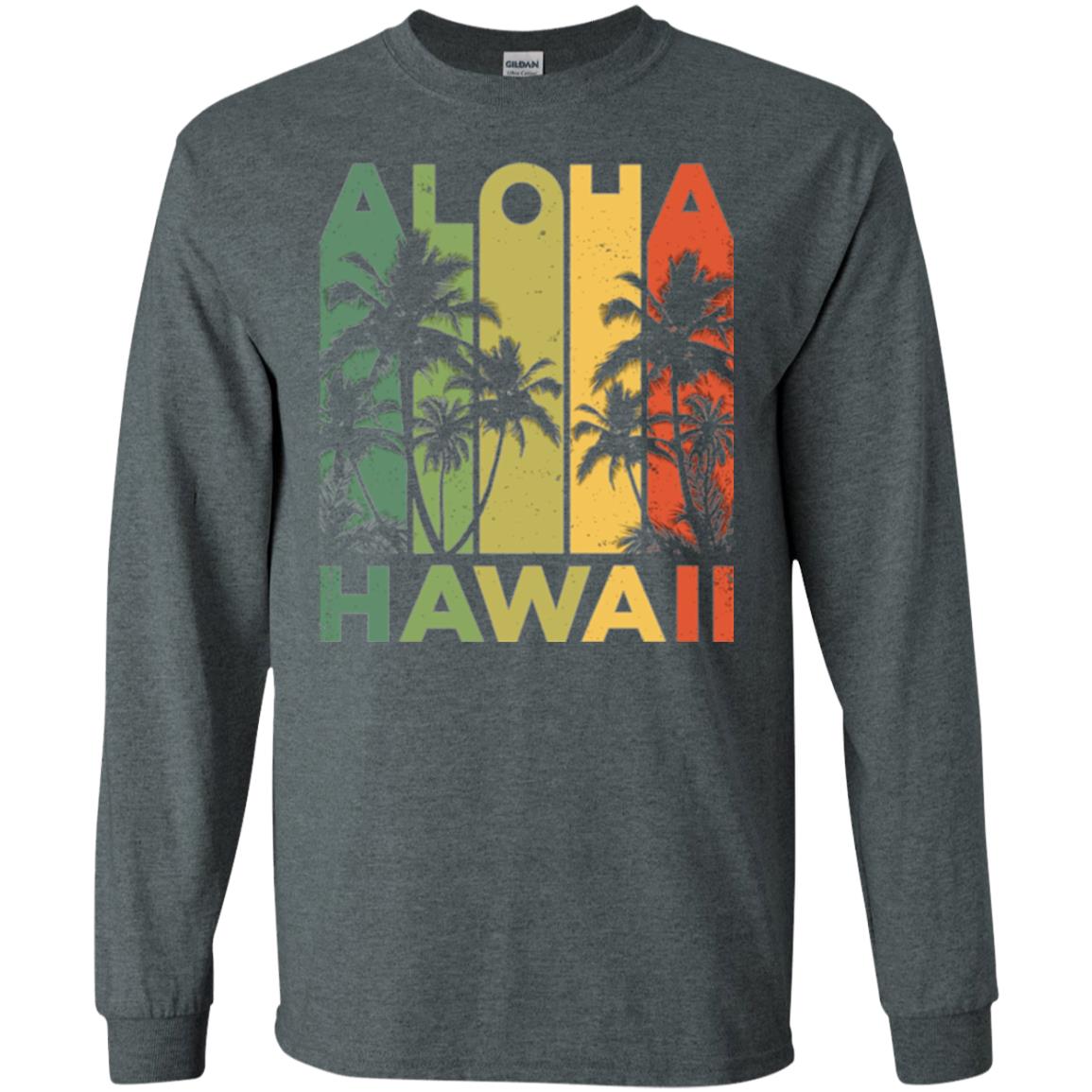 Vintage Hawaiian Islands T-shirt Dark Heather