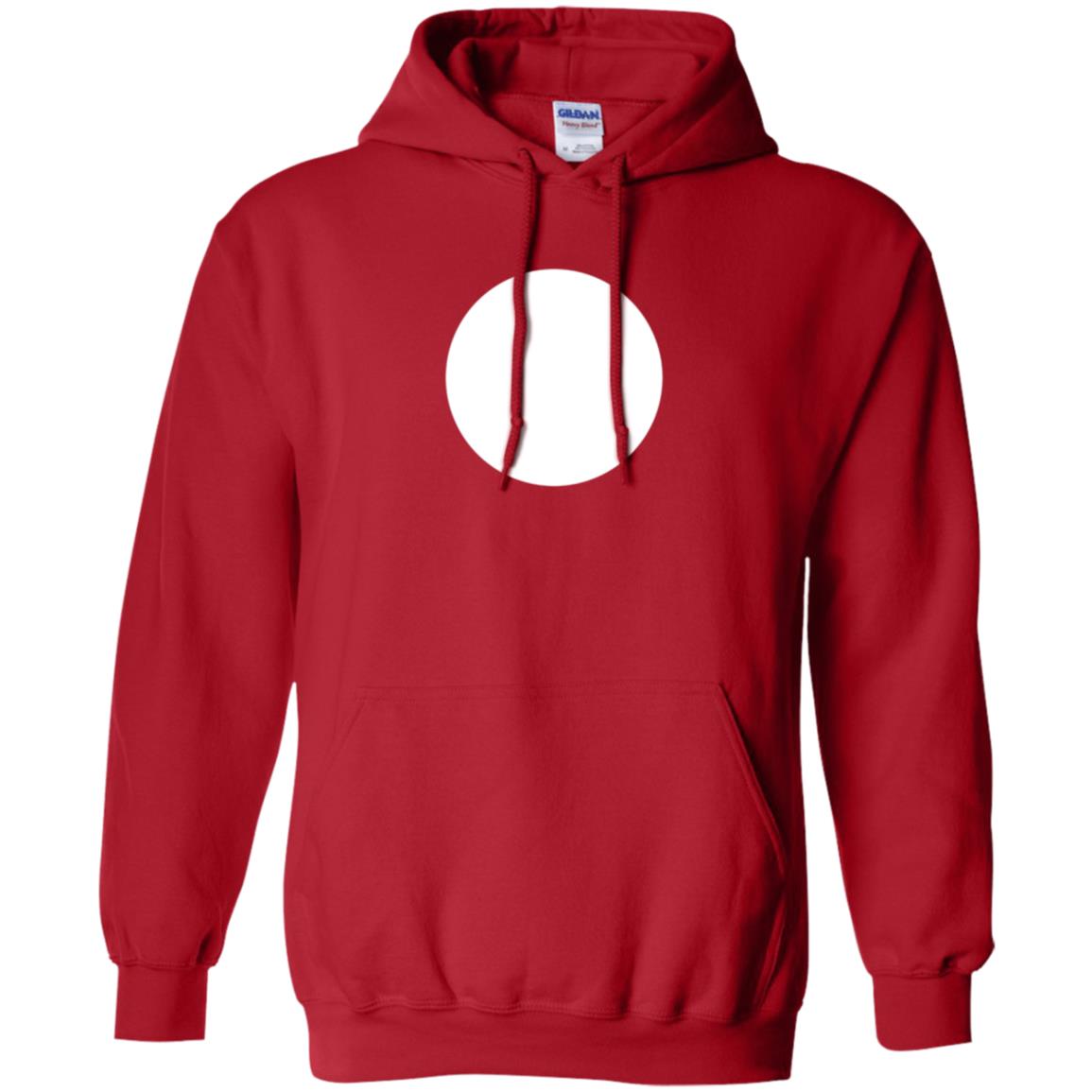 Big White Dot T-shirt Red