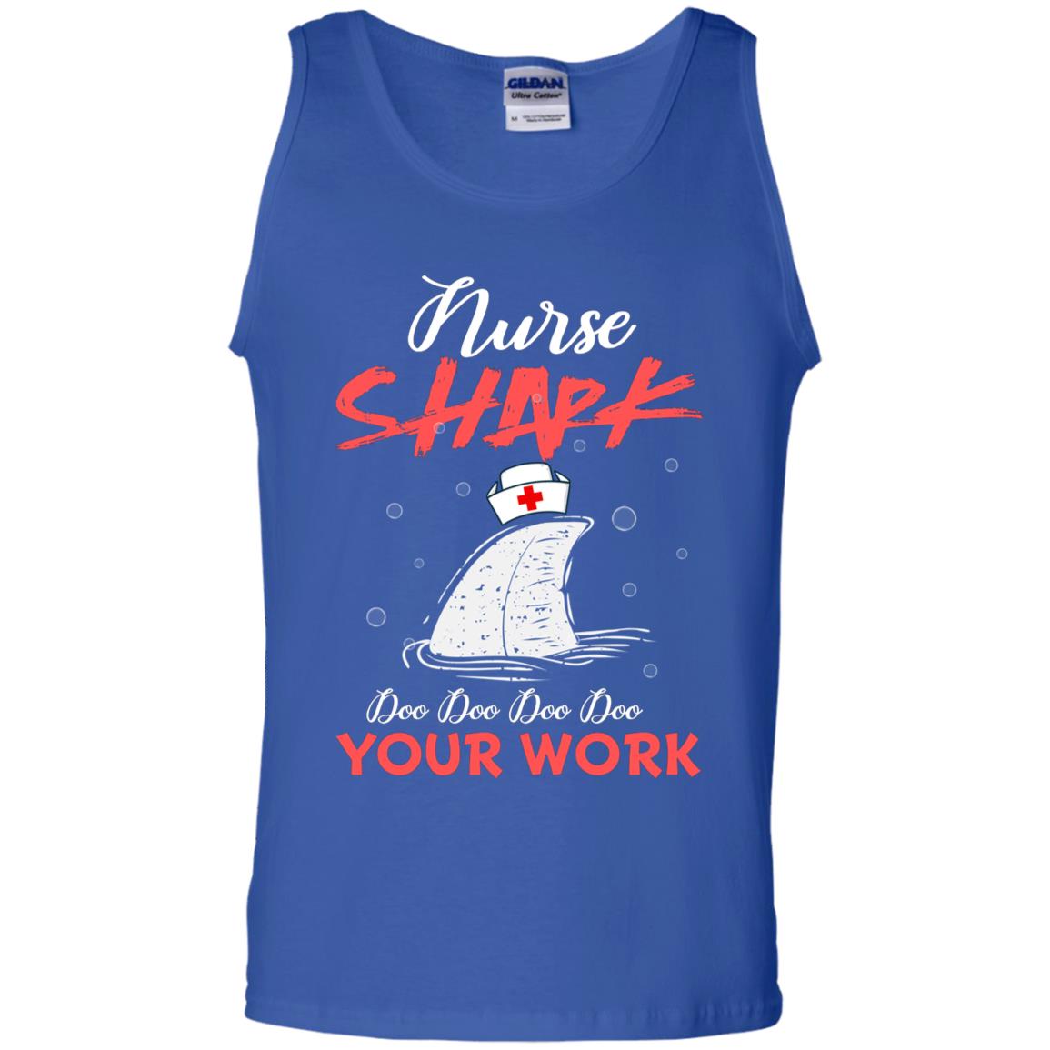 Nurse Shark Doo Doo Doo Your Work Nursing Shark Gift Tshirt For Womens Or Mens Royal