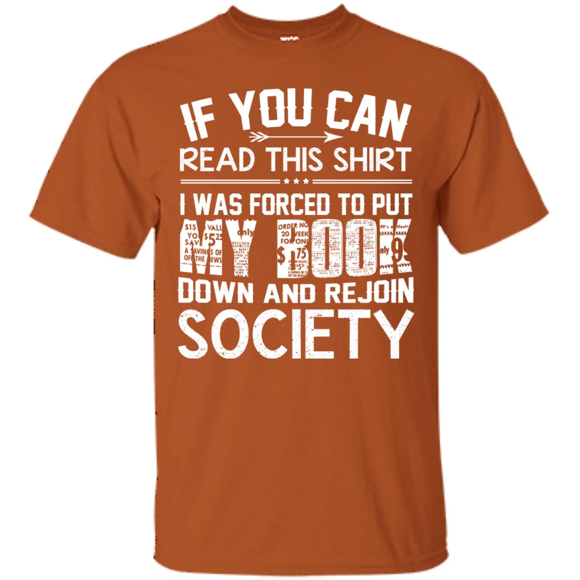 If You Can Read This Shirt Texas Orange