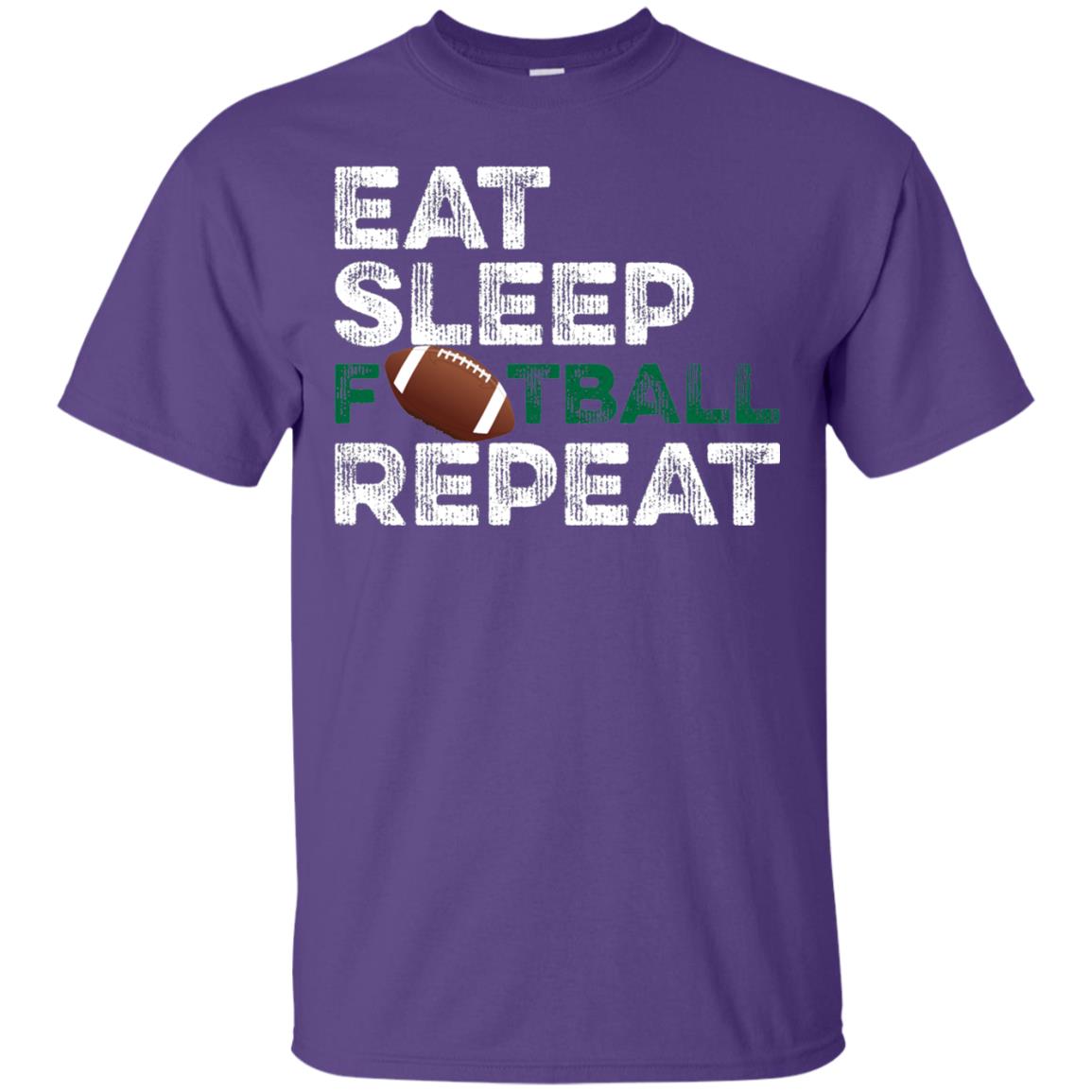 Eat Sleep Football Repeat Football Lover Shirt Purple