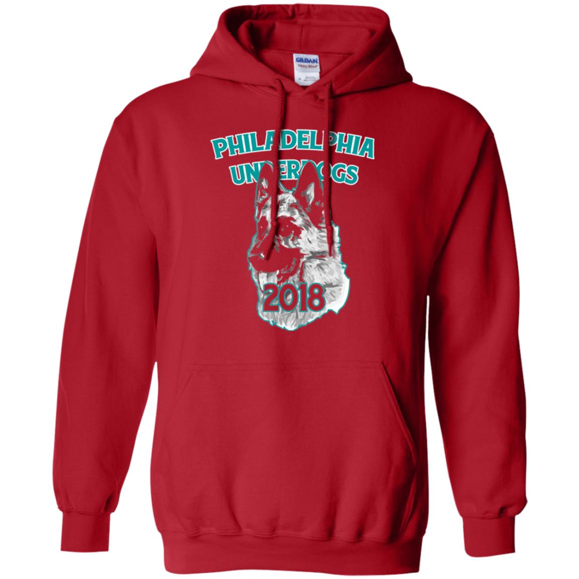 Dog Lover T-shirt Philadelphia Underdogs Celebration 2018 T-shirt Red
