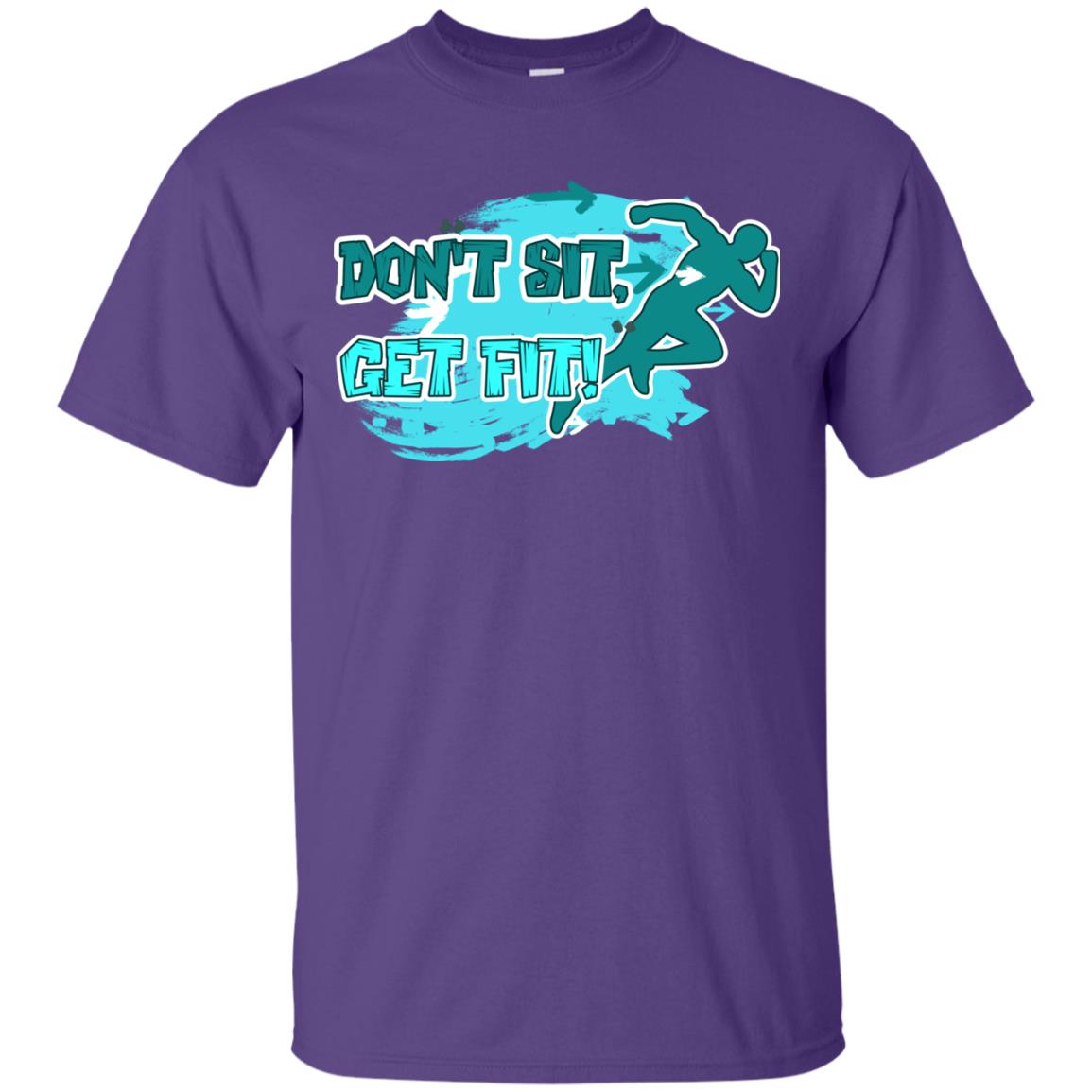 Dont Sit Get Fit Runner Shirt Purple