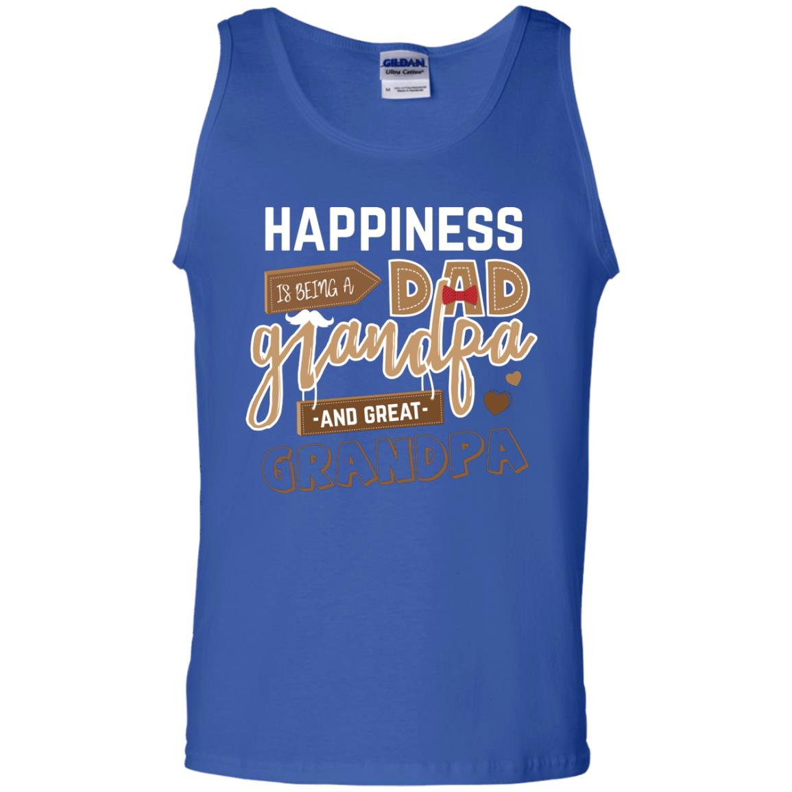 Happiness Is Being A Dad Grandpa And Great Grandpa Shirt Royal