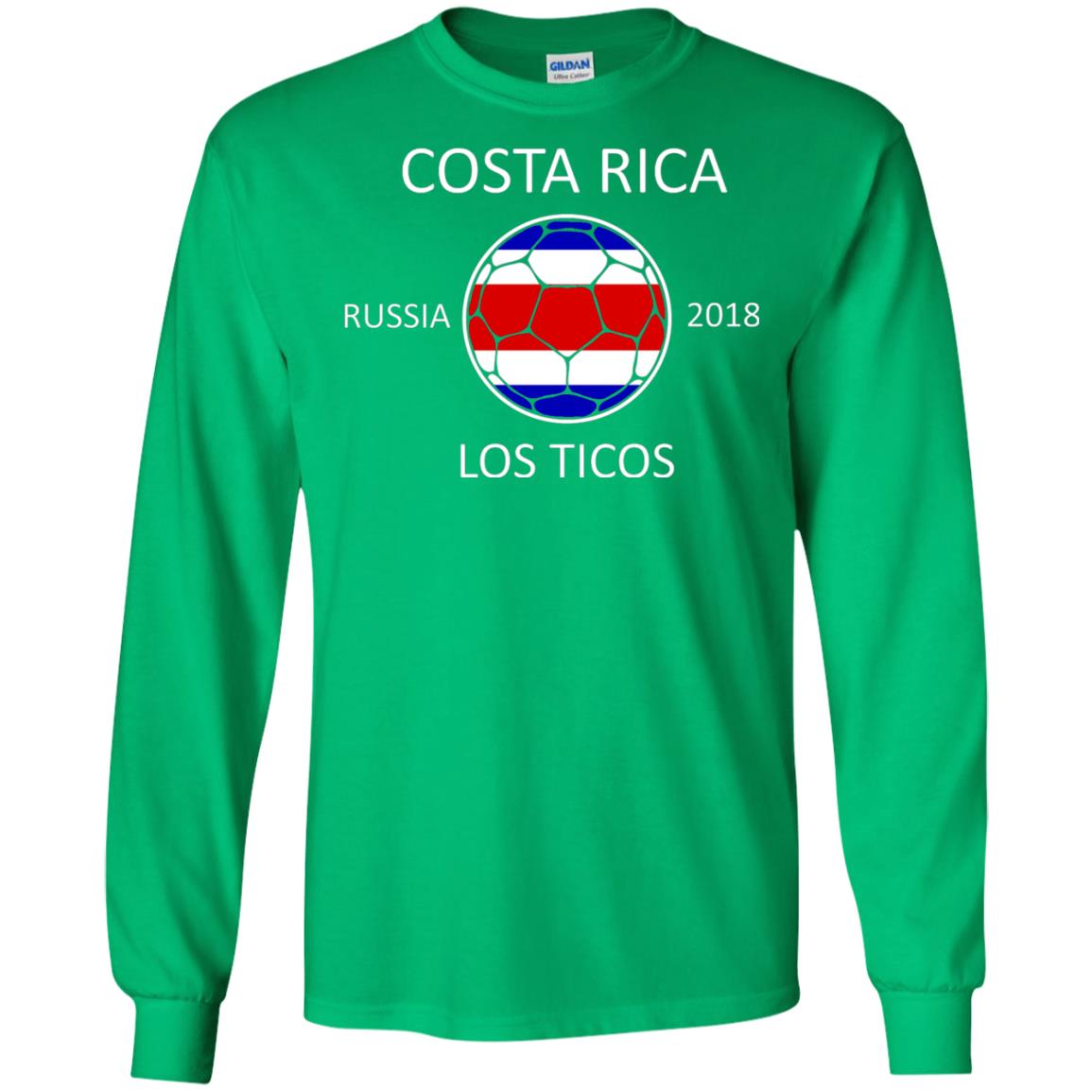 Costa Rica Soccer Team Football Fan Russia 2018 T-shirt Irish Green