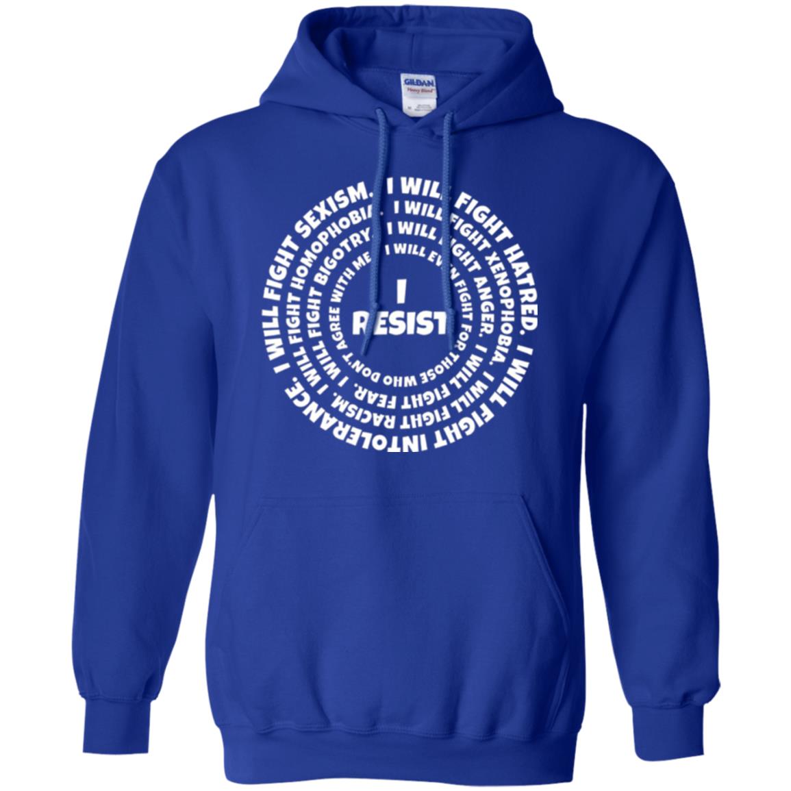 I Resist The Hate T-shirt Royal