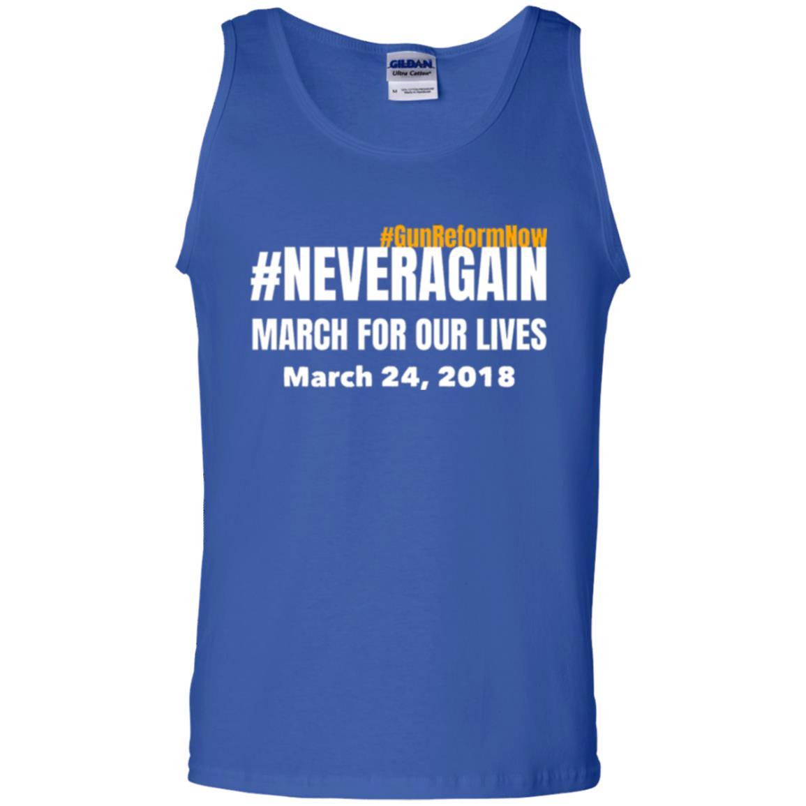 March For Our Lives Never Again Anti Gun T-shirt Royal