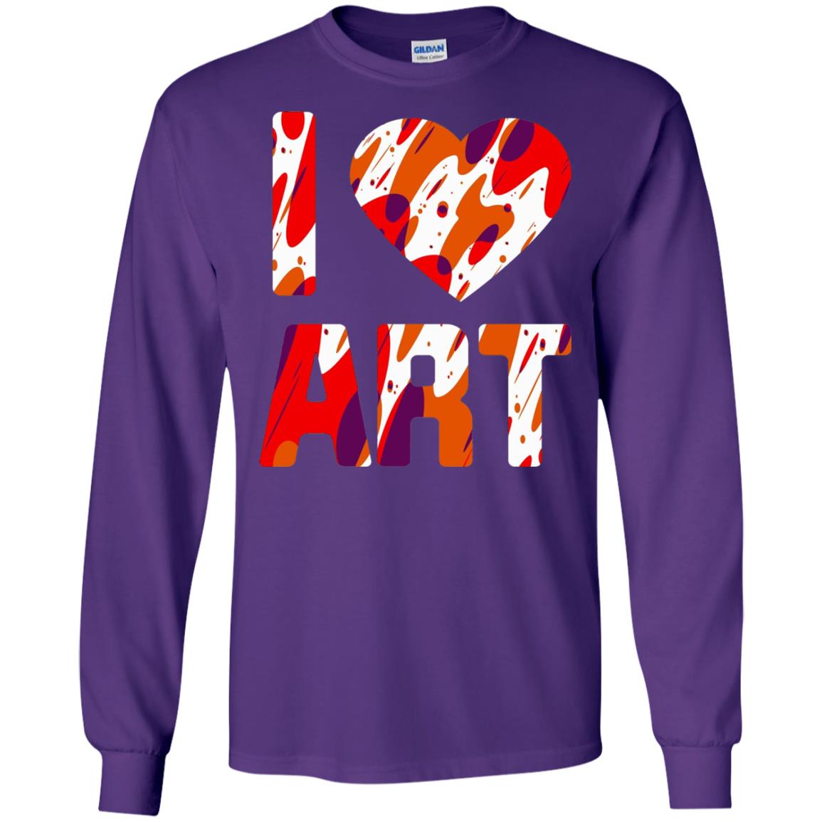 Artist T-shirt I Love Art Purple