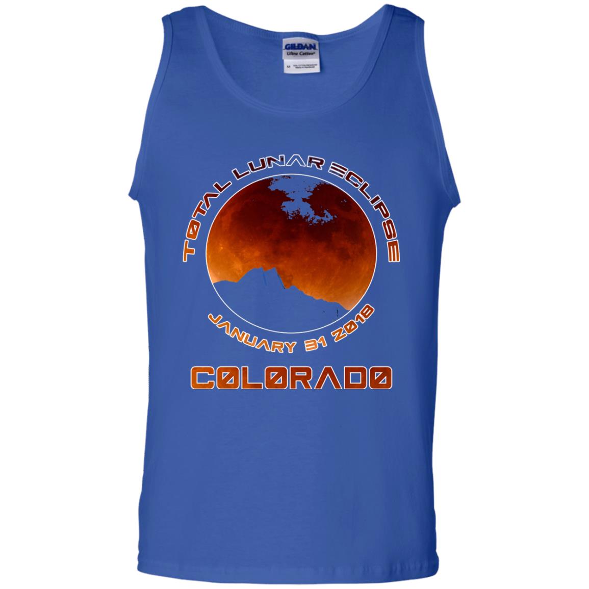 Colorado Lunar Eclipse 2018 T-shirt January 31 Royal