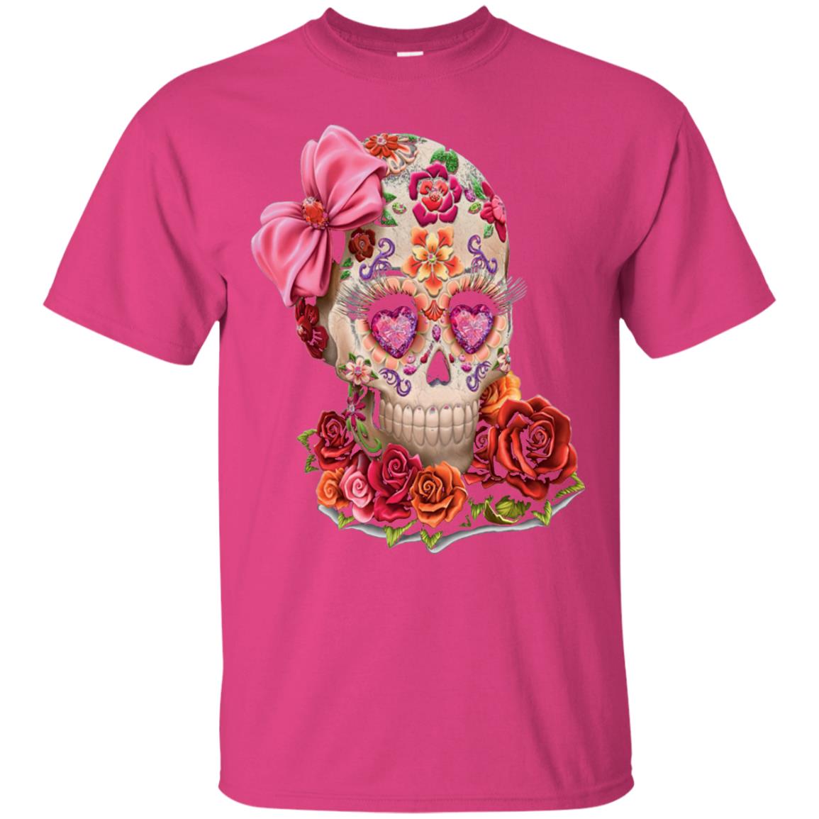 Cinco De Mayo Skull Women Flower Shirt Heliconia