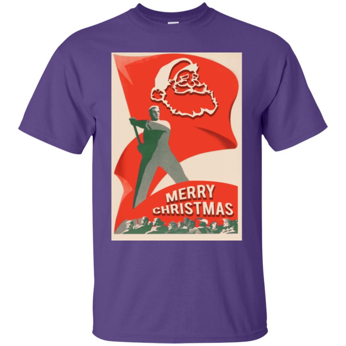Santa Claus Merry Christmas Purple