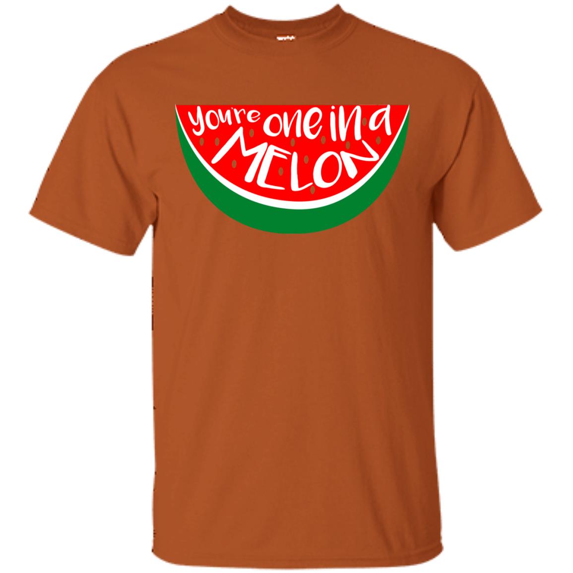 You_re One In A Melon Funny Summer Melon Fruit Shirt Texas Orange