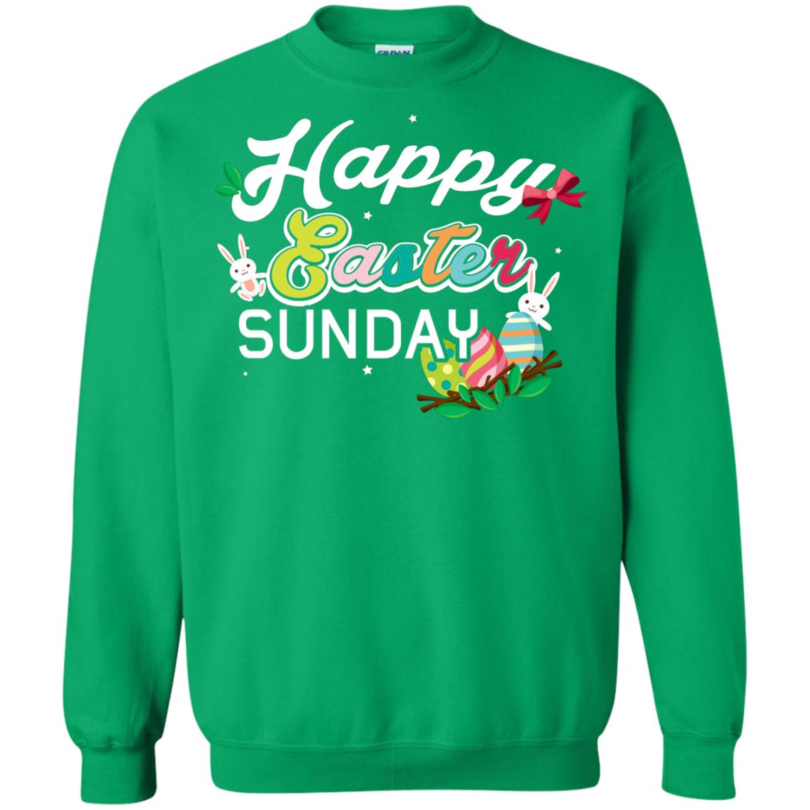 Christian T-shirt Happy Easter Sunday Irish Green