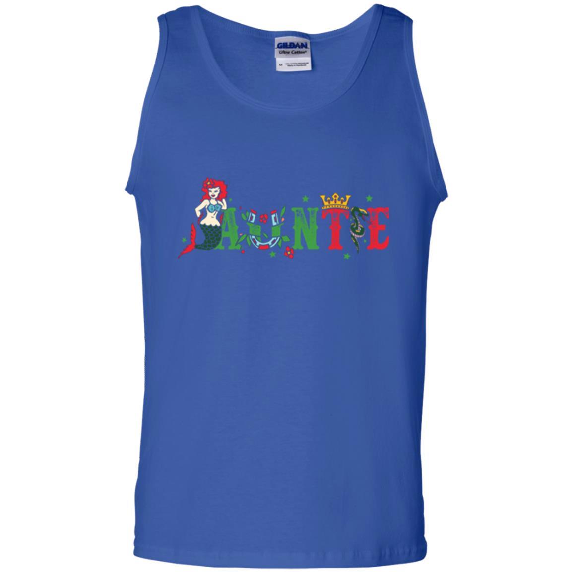 Aunt T-shirt Mermaid Auntie T-shirt Royal