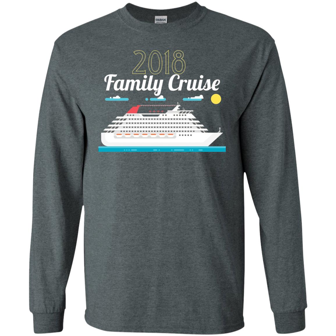 2018 Family Cruise Cruise Vacation T-shirt Dark Heather