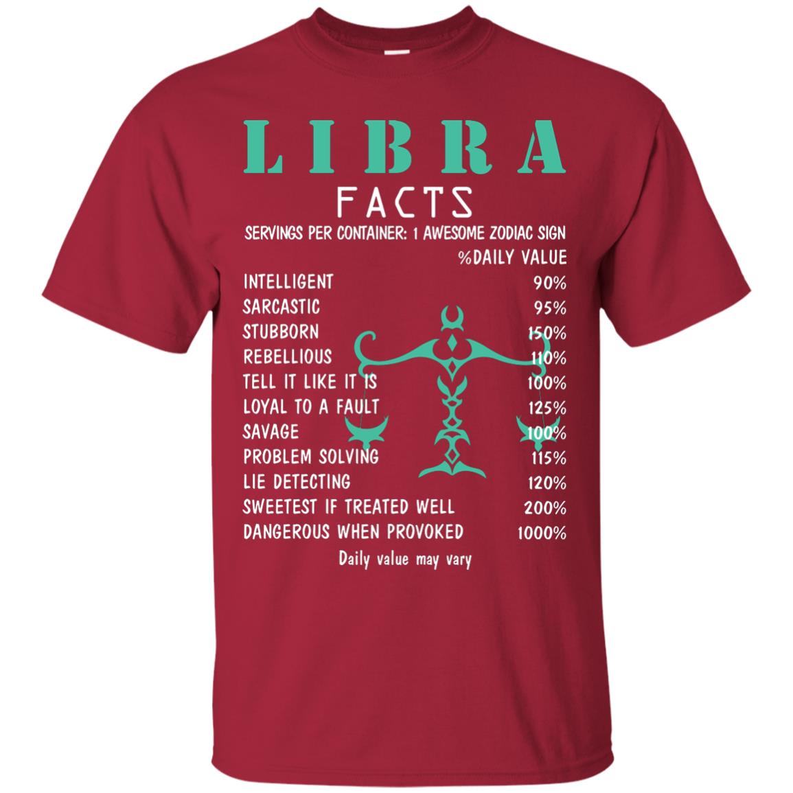 Libra Facts 1 Awesome Zodiac Sign Gift Shirt For Libra Horoscop Cardinal
