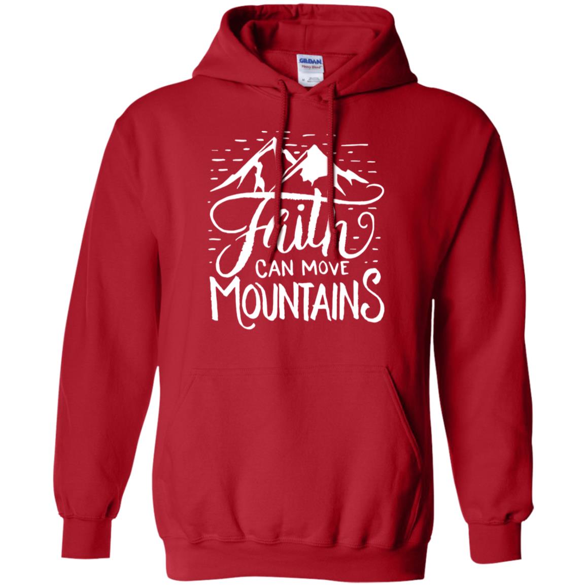 Faith Can Move Mountains Christian Gift Shirt Red