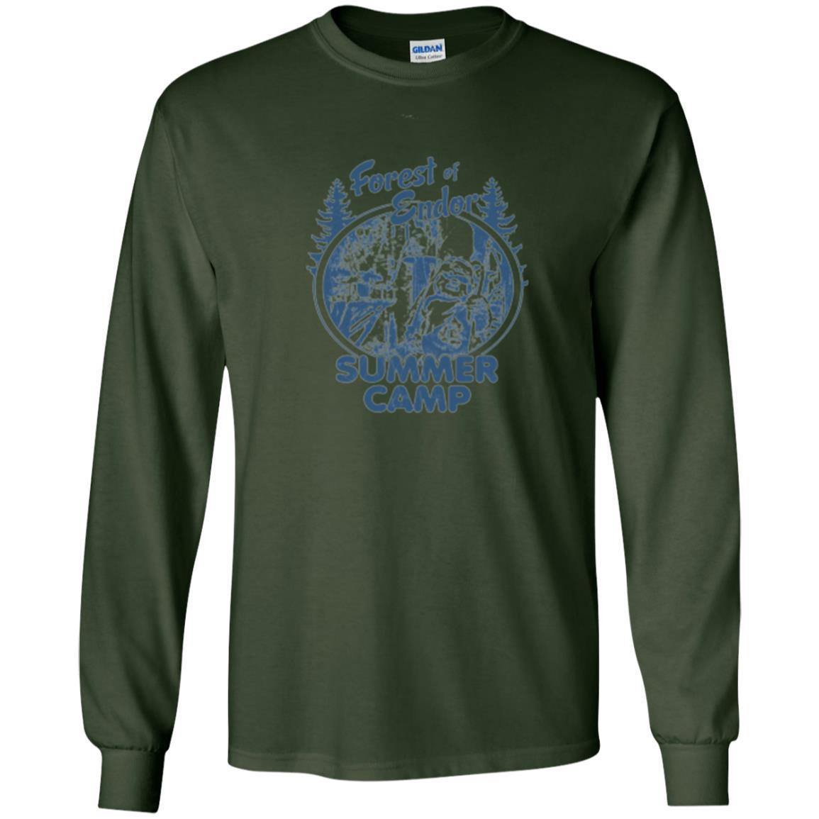 Film T-shirt Wicket Ewoks Endor Forest Summer Camp Forest Green