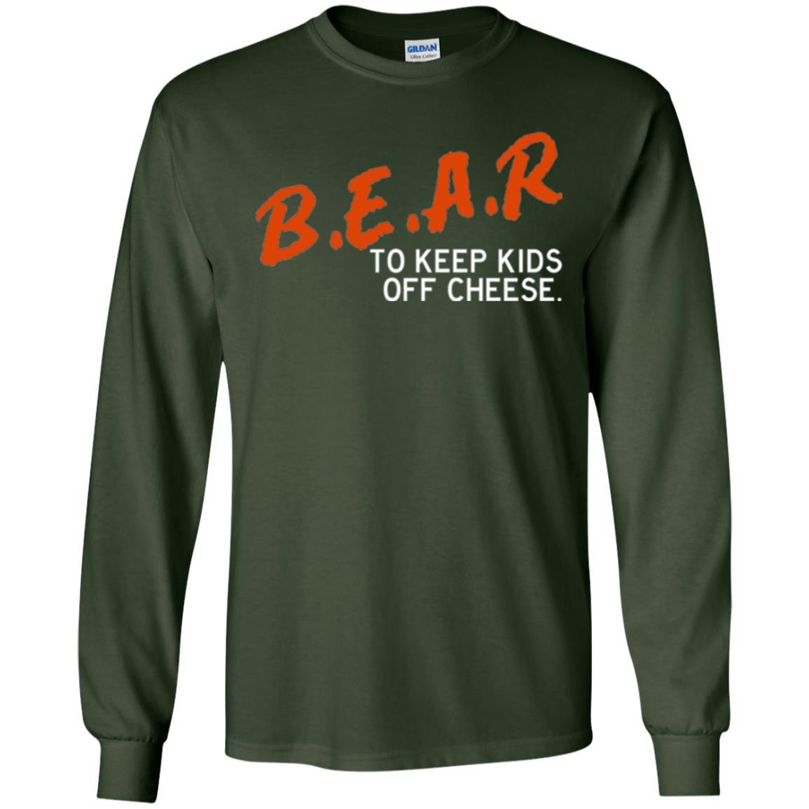 Chicago Football T-shirt B.e.a.r. To Keep Kids Off Cheese Forest Green