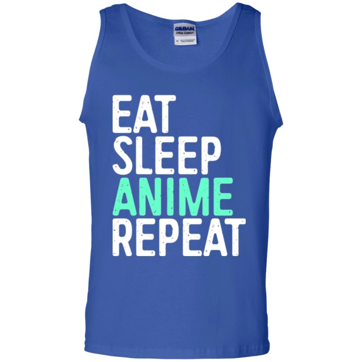 Japanese Animation Lover T-shirt Eat Sleep Anime Repeat Royal