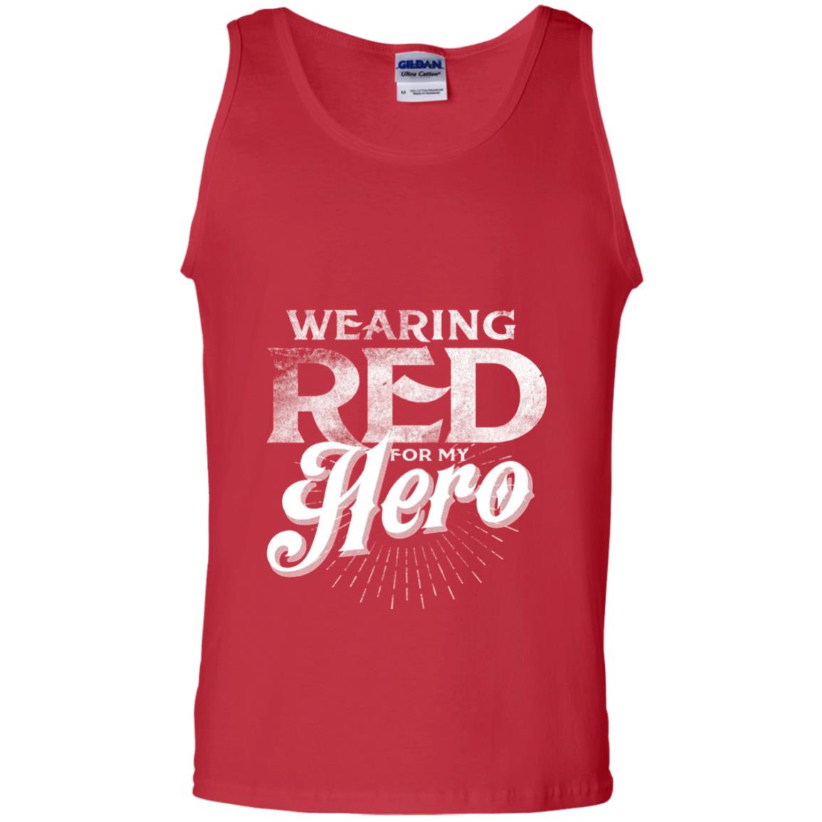 Wearing Red For My Hero Proud Us Army Shirt Red