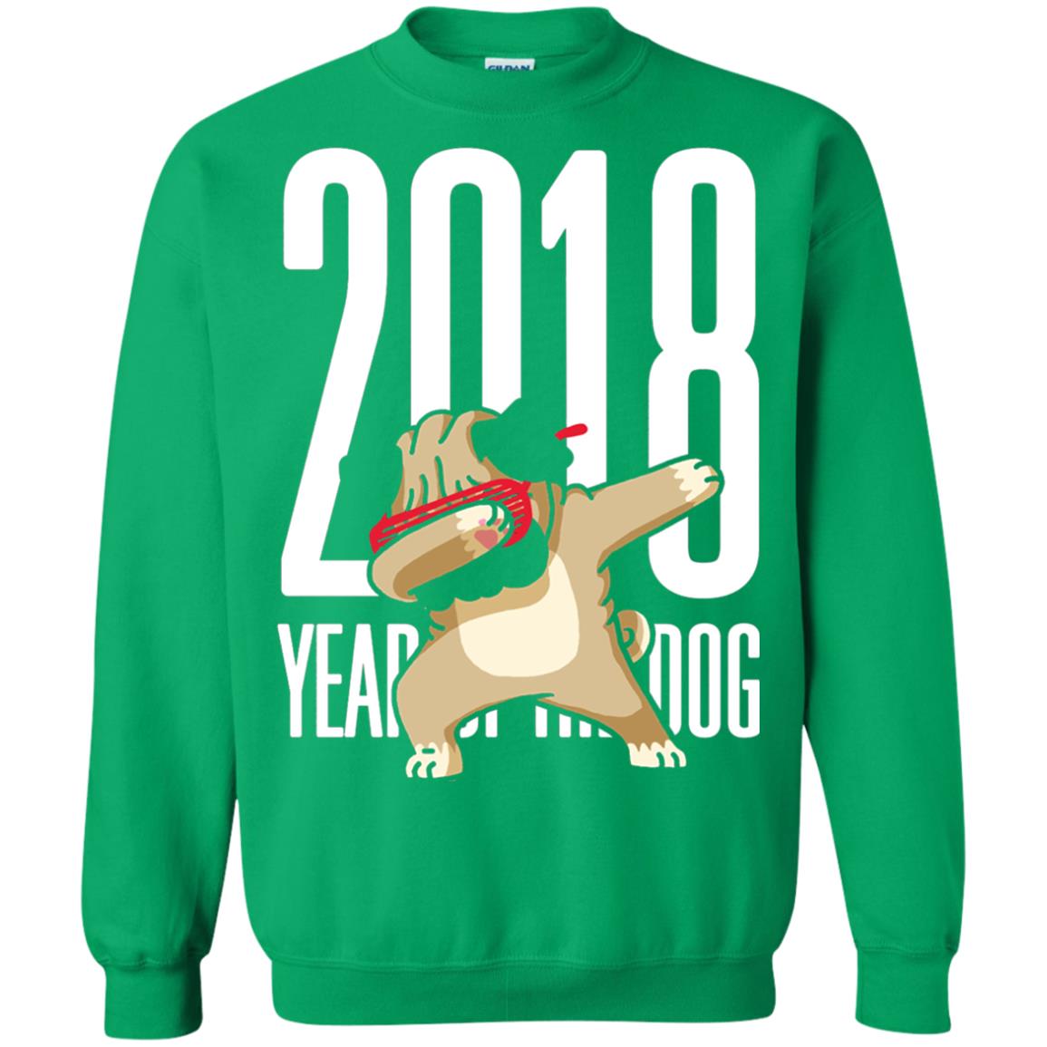 Dog Lover T-shirt 2018 Year Of The Dog Irish Green