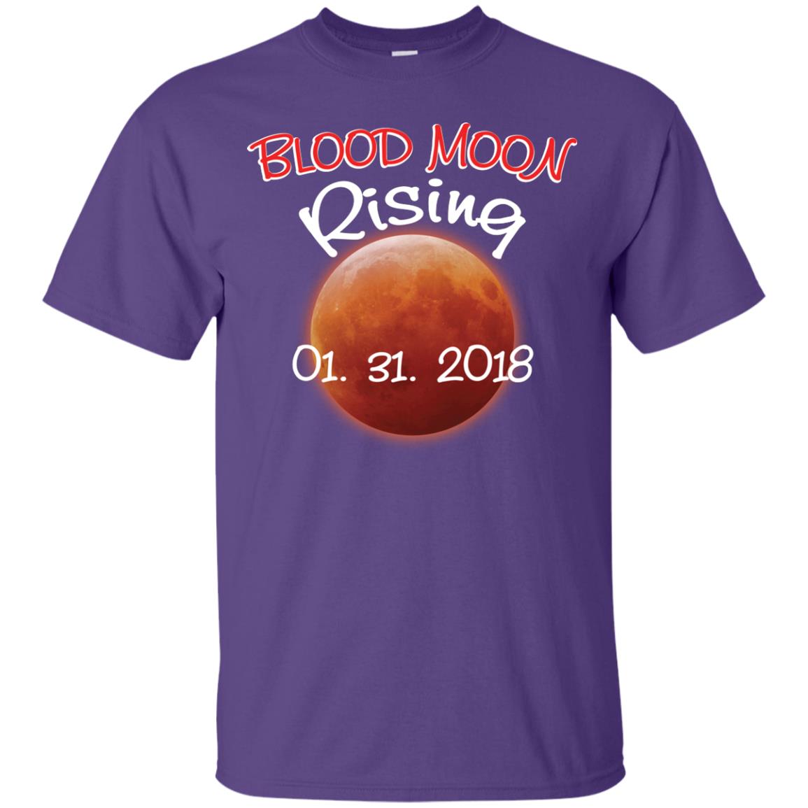 Blood Moon T-shirt Rising 01.31.2018 Purple